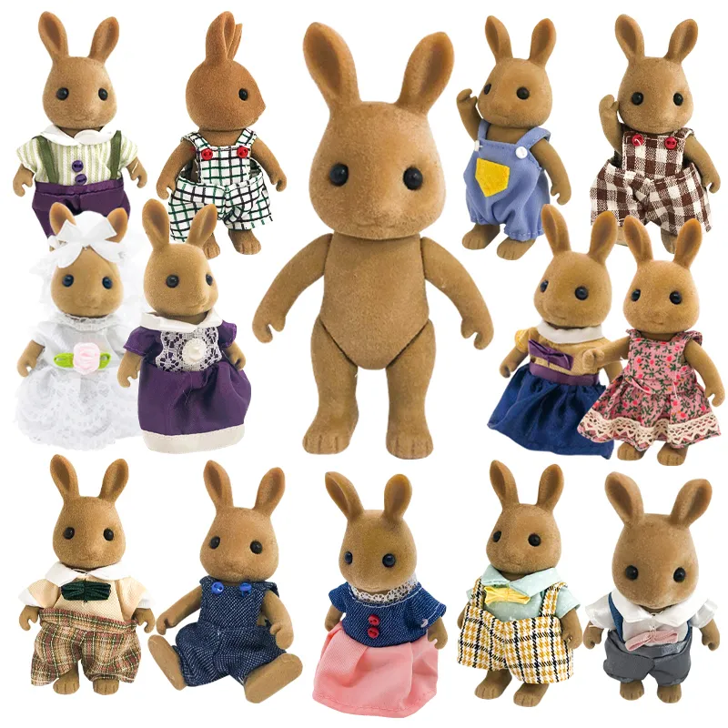 Poupées en peluche Forêt Animal Famille Vêtements Compatible 1 12 Accessoires de maison de poupée 10CM 11 Styles Jouer à faire semblant Jouets Cadeau pour les enfants 230605