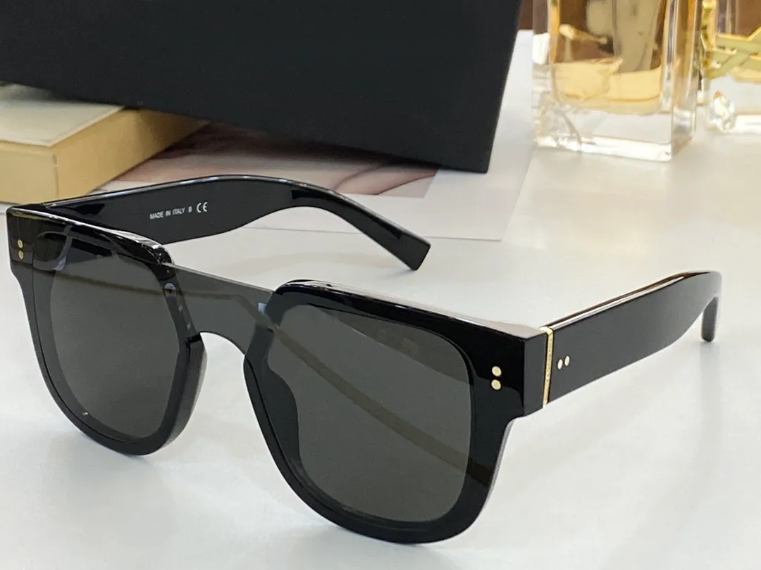 4356 Black Grey Pilot Sunglasses Men Summer Sunnies Gafas de Sol Sonnenbrille Shades Uv400 Oczoce z pudełkiem