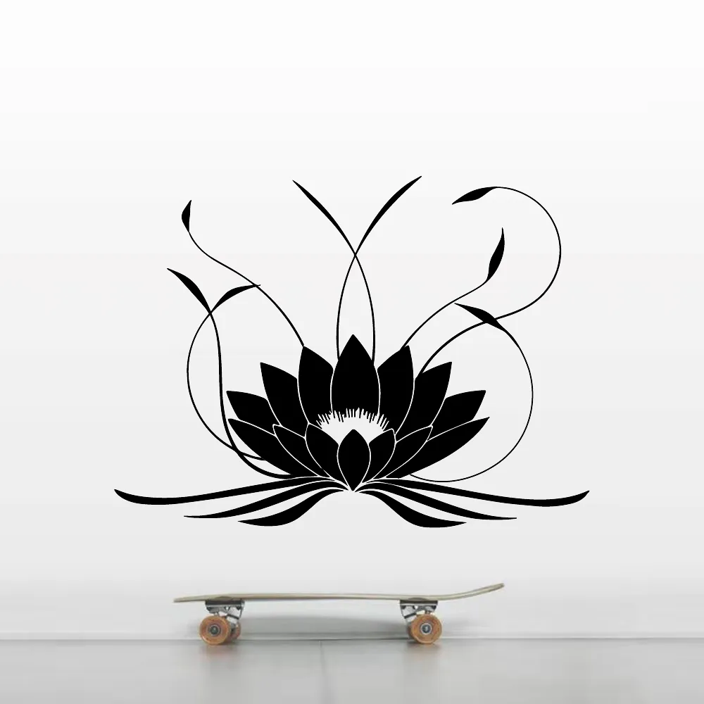 3D Mandala Lotus Duvar Sticker PVC Çıkarılabilir Yoga Duvar Çıkartmaları Yatak Odası Oturma Odası Ev Dekorasyon Duvar Resmi