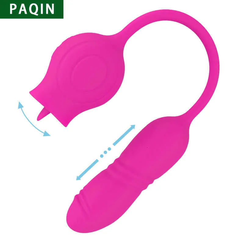 Zungenvibrator Für Damen Mit Teleskopfunktion Und Saugmodus_voghion.com