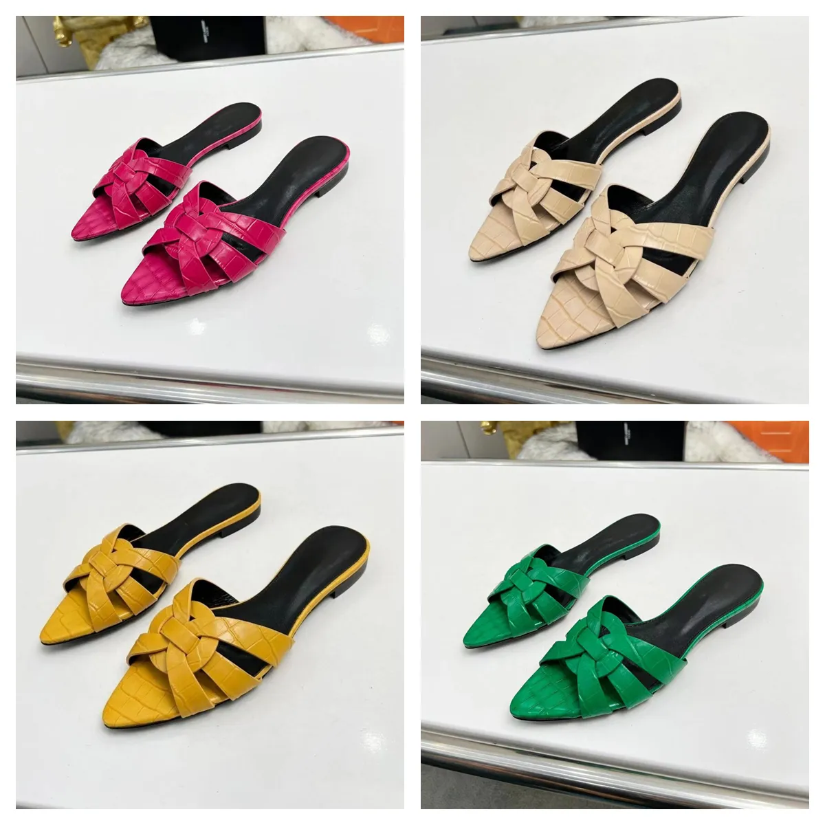 Designer Sandal Femmes Caoutchouc Cuir Slide Sandal Robe Chaussures Wedges Sandal Beach Pantoufles Plate-forme d'été de luxe SlideThick Bottom Taille 35-42 avec boîte