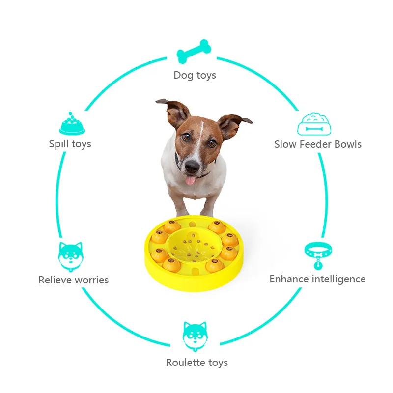 Dog Puzzle Toys, Slow Feeder Dog Bowls for Small/Medium/Large Dogs, Treat  Dispensing Interactive Dog Toys for Boredom and Stimulating Interactive Dog