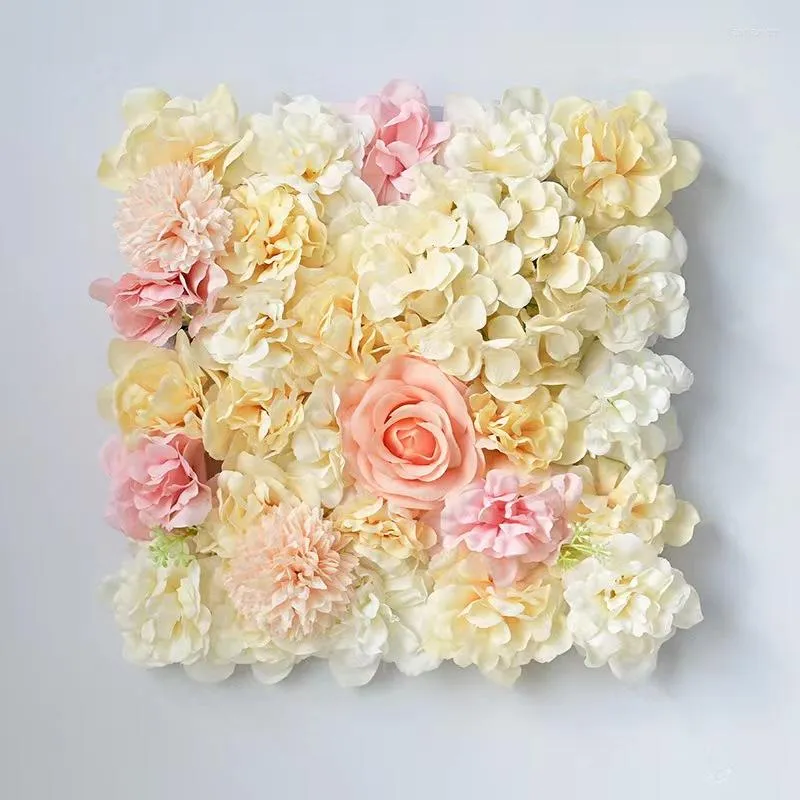 Rose artificielle de fond de mur de fleur de fleurs décoratives utilisée pour le mariage de partie de décoration