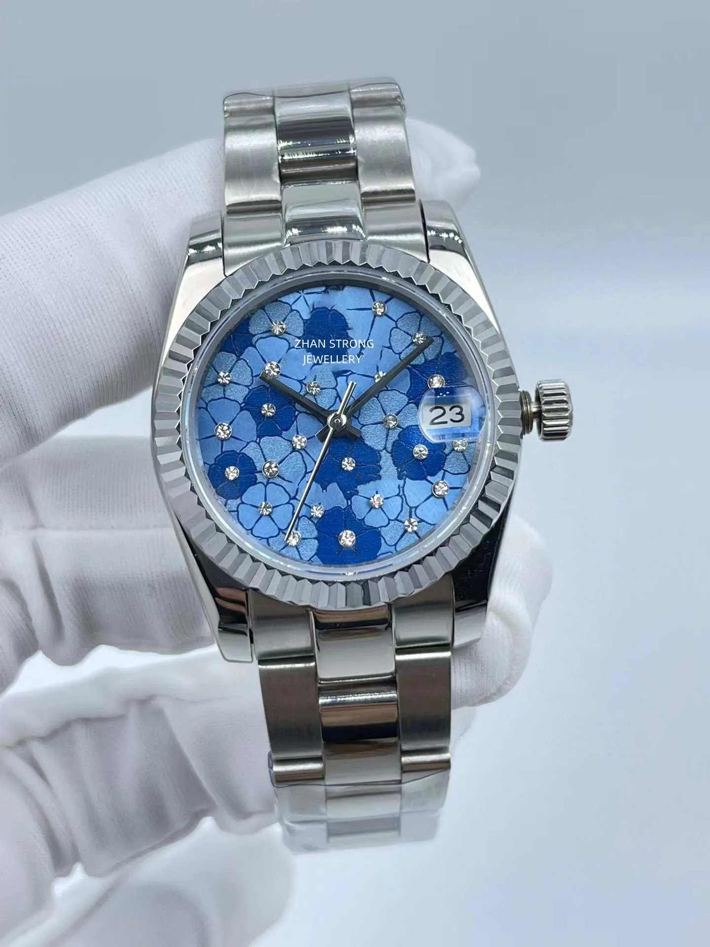 31mm Orologi da donna Fashion Designer Diamond Bezel Orologi da polso meccanici automatici Cinturino in acciaio inossidabile completo Orologio da polso da donna Montre de luxe Orologi da polso Regalo