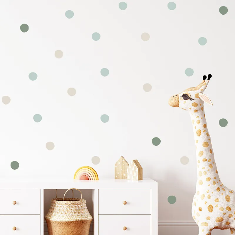 Boho Decor Polka Dot Naklejki ścienne są odpowiednie dla dziewcząt w sypialni naklejki ścienne do bohemianowego tęcza dekoracje pokoju dziecięce