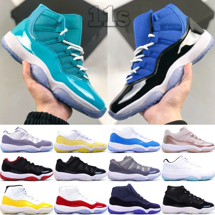 Баскетбольная обувь Classic 11 High Low для мужчин и женщин Jumpmans 11s Дизайнерские кроссовки Cool Grey Midnight Navy Майами Дельфины Уличные кроссовки Размер 36-47