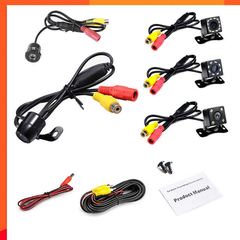 New Wide Angle HD Car Rearview Camera Rear View Video Vehicle Camera Backup Reverse Camera 12 LED Night Vision Parking Camera