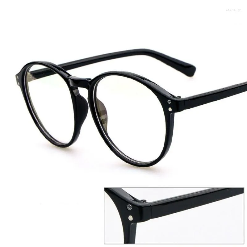 Lunettes de soleil Cadres Mode Hommes Femmes Revêtement Optique Lunettes Rondes Cadre Lunettes Anti-rayonnement Anti-fatigue Ordinateur Nerd Oculos # 22