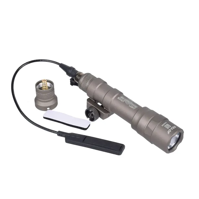 Tactical SF M600 M600DF Scout Light Rifle Flashlight Fit 20mm Pictinny Rail For HK416 AK Constant Momentary-TAN