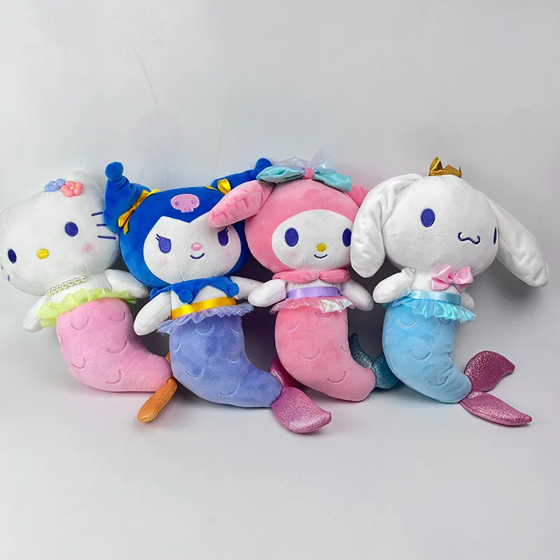 Wholesale cute little fish Melody plush toy kids game playmate holiday gift claw machine prizes