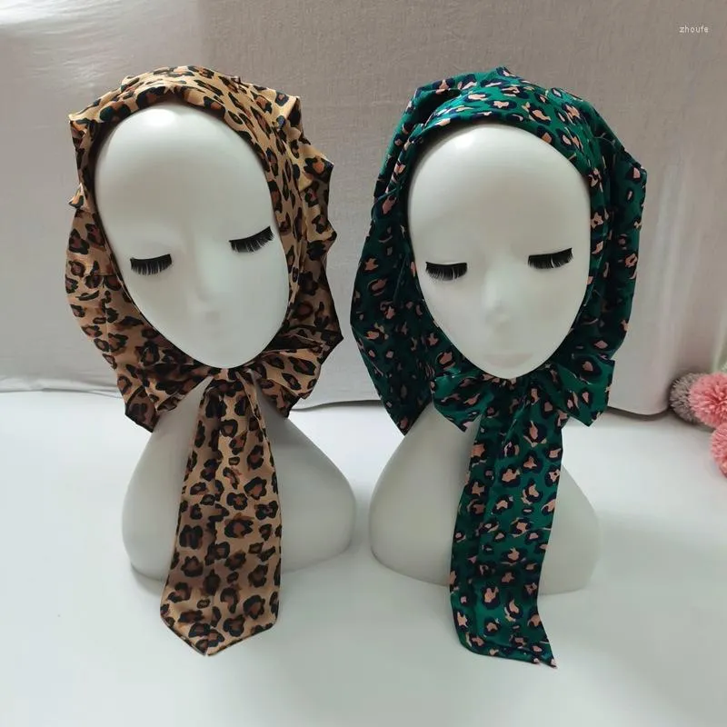 Cachecóis Feminino Muçulmano Estampado Islâmico Hijab Boné Turbante Faixa de Cabeça Bandanas Chapéus Chapéus de Festa 30cm 163cm