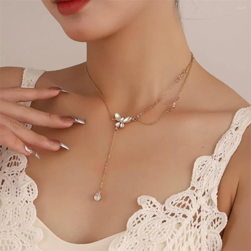 Shiny online butterfly necklace