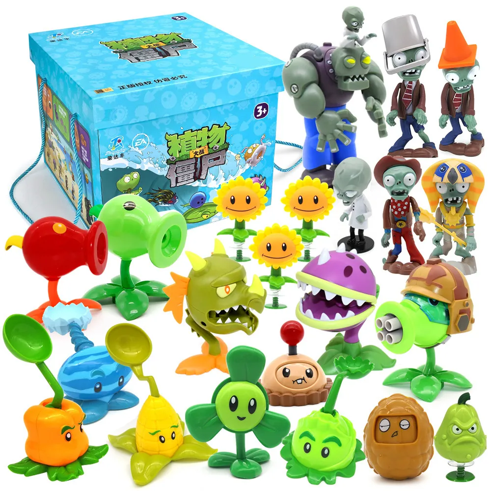 Figuras de juguete de acci n Papel PLANTAS VS ZOMBIES 2 Juguetes PVZ Conjunto completo Regalo para ni os Mu ecas para ni os en caja Figura Modelo Mapa