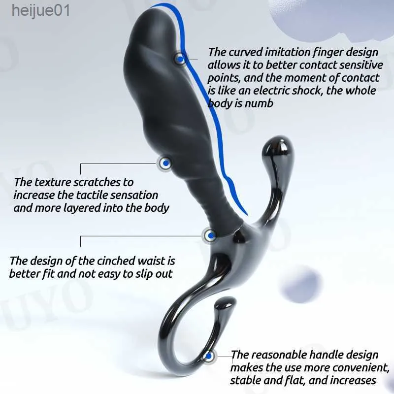 Tyg manlig prostata massager Masturbator Anal Plug Gay Masturbator Stimulation Manual Manual Anal Prostate Massager L230518