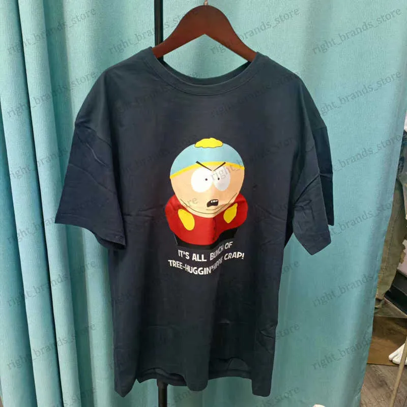 Herren T-Shirts S-South Park T-Shirt Männer Frauen Hochwertige Baumwolle Kurzarm Print T-Shirts T230605