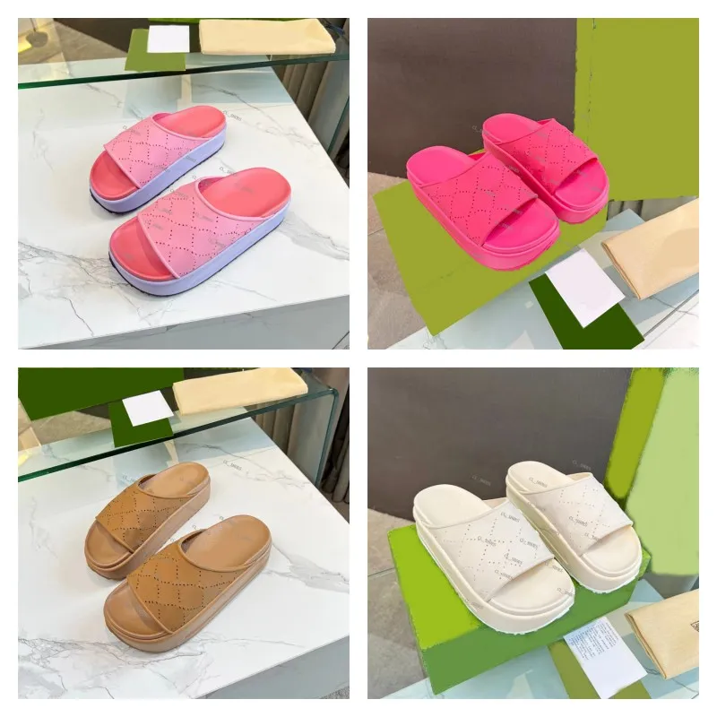 Women Sandal Designer Sandals Foam Slides Brand Platform Slippers Women Sandal Fashion Beach Slide Sandal Rubber Slipper Flat Flip Flops With Box