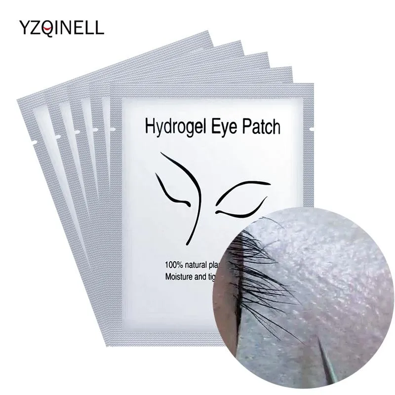 Verktyg 50/100Pairs Patches för att bygga luddfri Lash Patch Skin Friendly Under Eye Pads Eyelash Extension Protection Tools