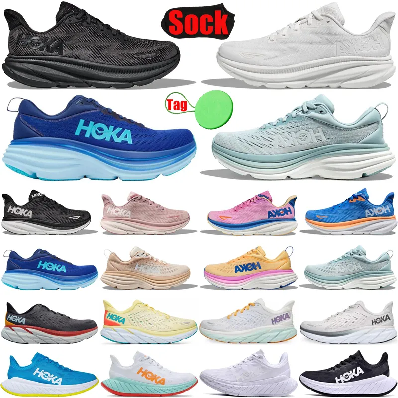 Hoka Hokas One One Bondi Clifton 8 9 Shoes For Men Women Carbon X 2 ...