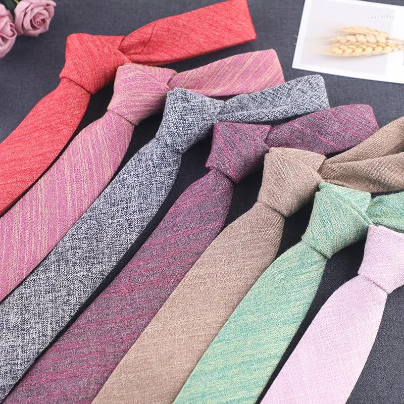 Bow Ties Soft Cotton Twill Narrow For Men Women Pink Red Wedding Necktie Party Office Accessories Causal Suits Tie Wholesale