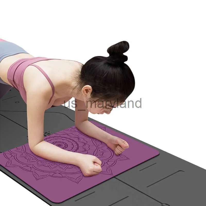 Yogamattor Non Slip Small Mat 40x60cm Knebåge Kudde Gummi Ekovänlig träningspad