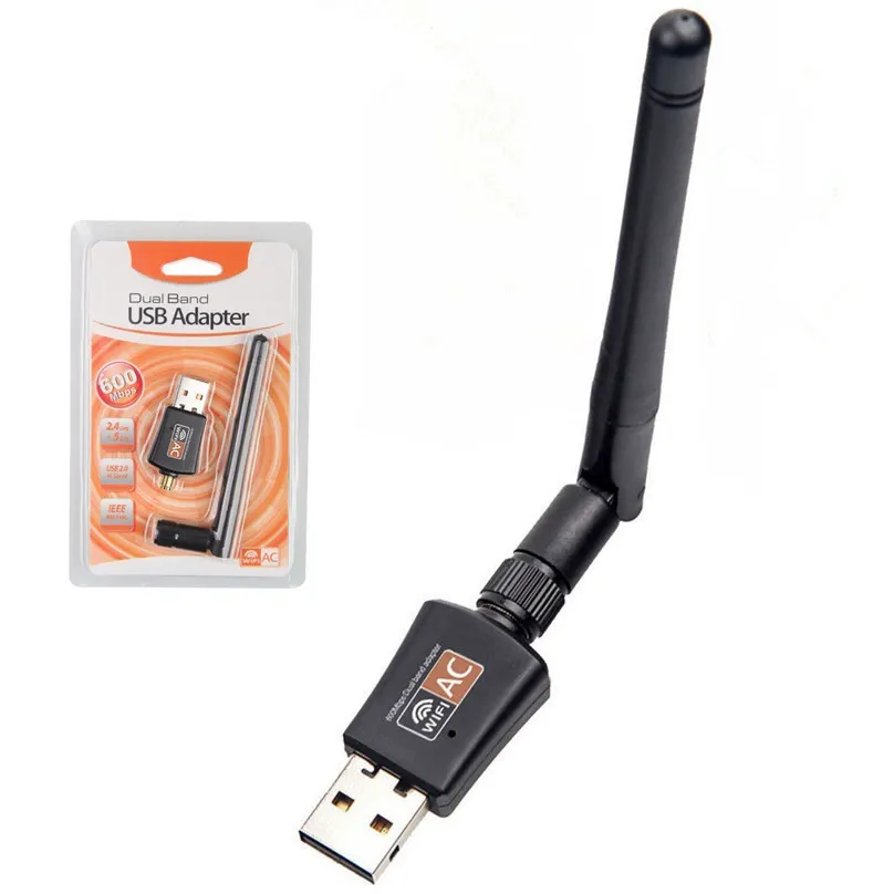 Dual Band USB WiFi Adapter 2.4/5Ghz Wireless AC600 Mbps Mini WiFi Dongle PC Network Card Wireless Network Card Support Laptop/Desktop/PC MAC Book Windows Notebook In | Whizz Wi-Fi Dongles - Foto 6