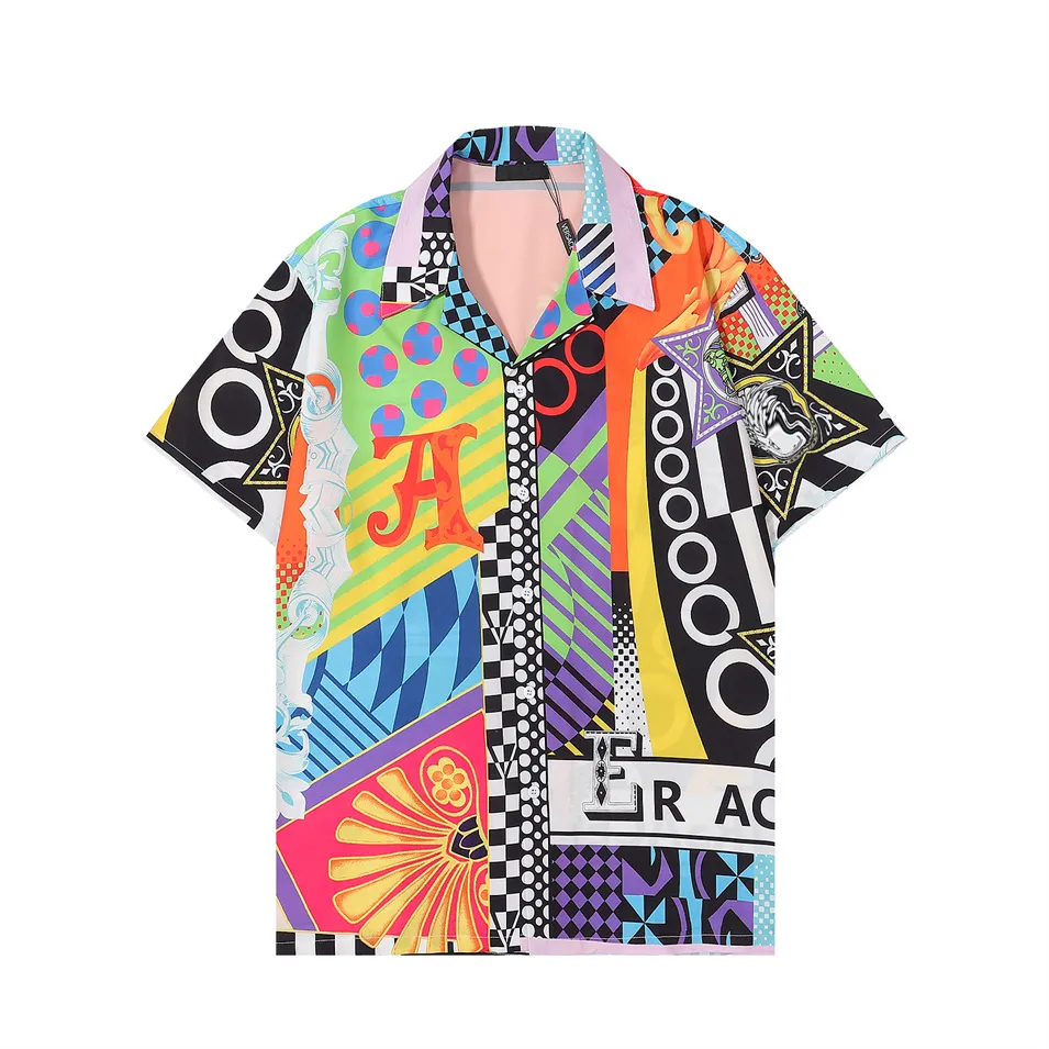 2023SS Men Apparel Mens Designers T camisetas geométricas Man Shirt Casual Male Luxurys Clothing Paris Street Trend Hip Hop Tops Tees Roupas Tshirts GG51