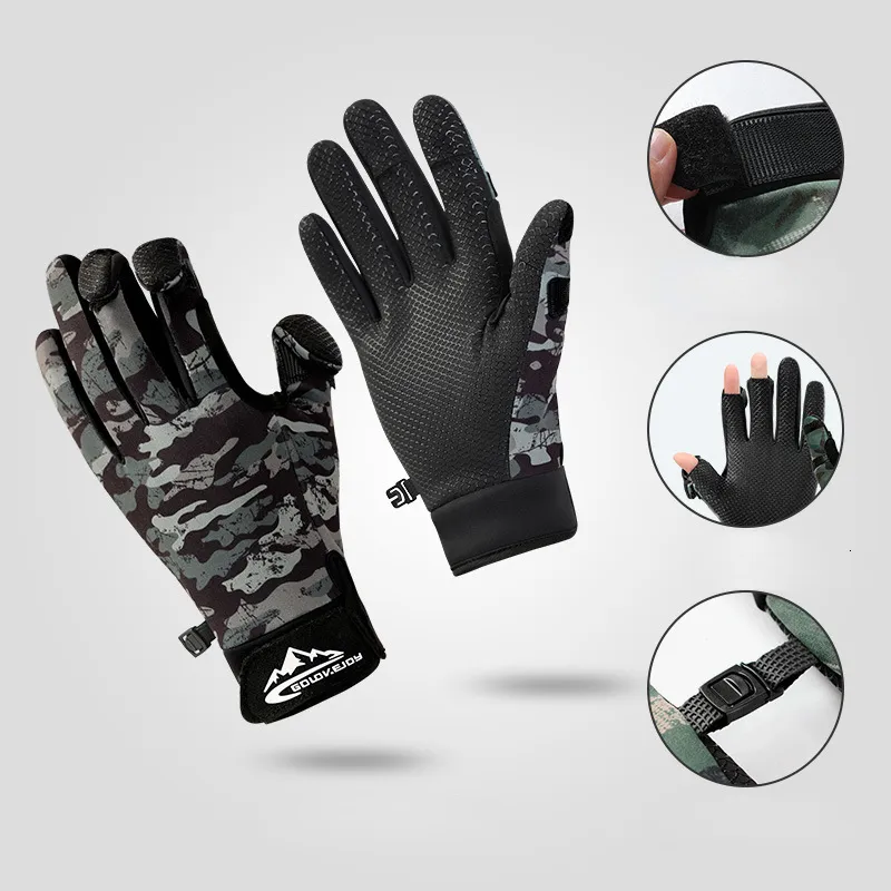 Winter Waterproof Fishing Gloves Non Slip, Waterproof, 3 Finger Flip,  Fingerless Design For Fishing, Cycling, Running From Wai06, $11.49