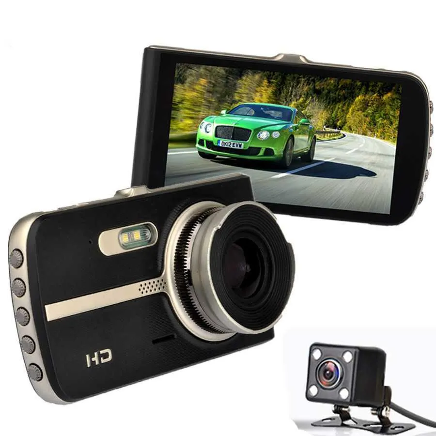 Voiture DVR 4.0 pouces Full HD 1080P Dash Cam Caméra de recul Enregistreur vidéo Auto Night Vision Black Box A23