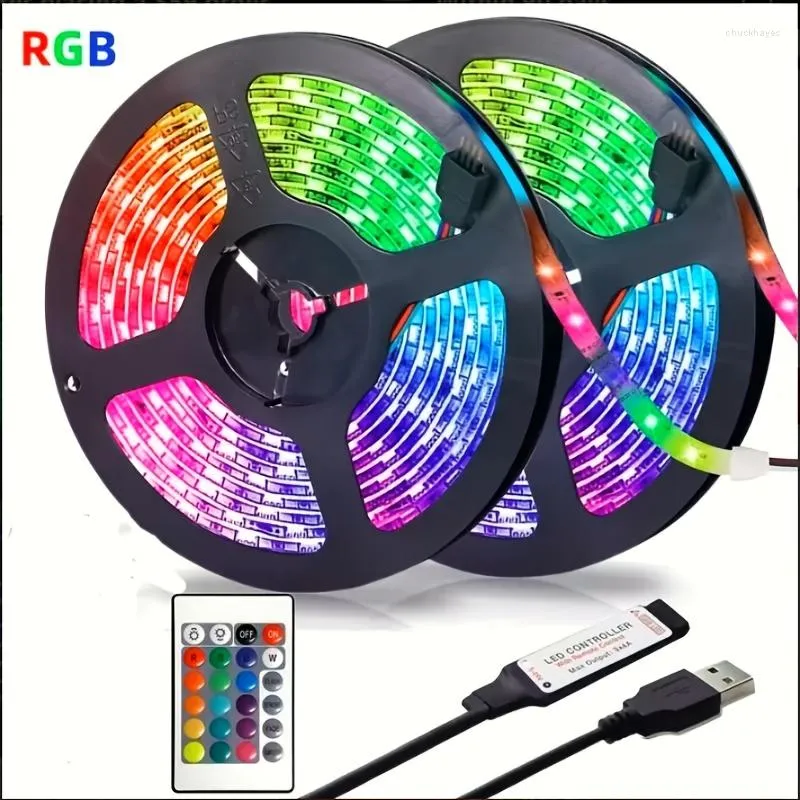 Bordslampor RGB LED -remsa Lights Musik Sync Färg Byt smart applikation Remote Control Bedroom Room Home Decorative Party Festival