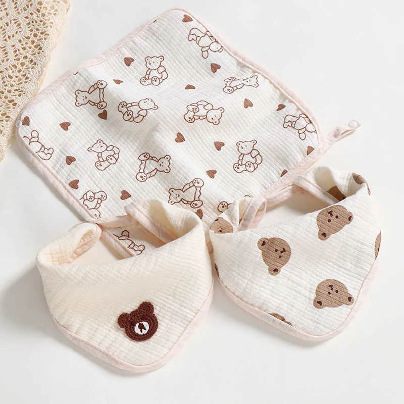 Bibs Burp Cloths Двойная цель мягкая ручка детская новорожденная слюна слюно