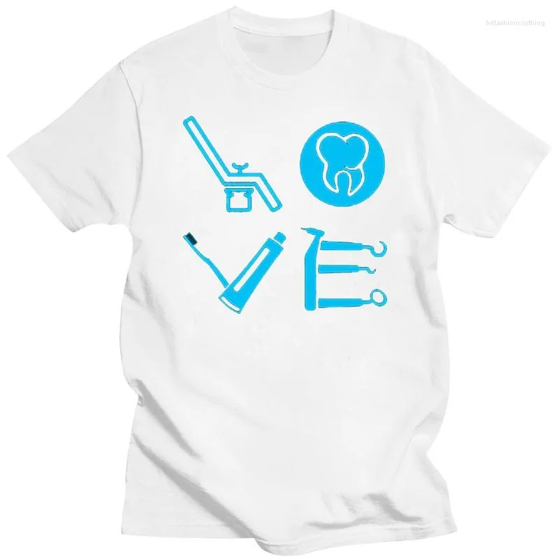 Men's T Shirts Funny Dentist - Dental Assistant Dentistry Lov Men Tshirt Round Collar Homme Cotton T -Shirts Tee Top