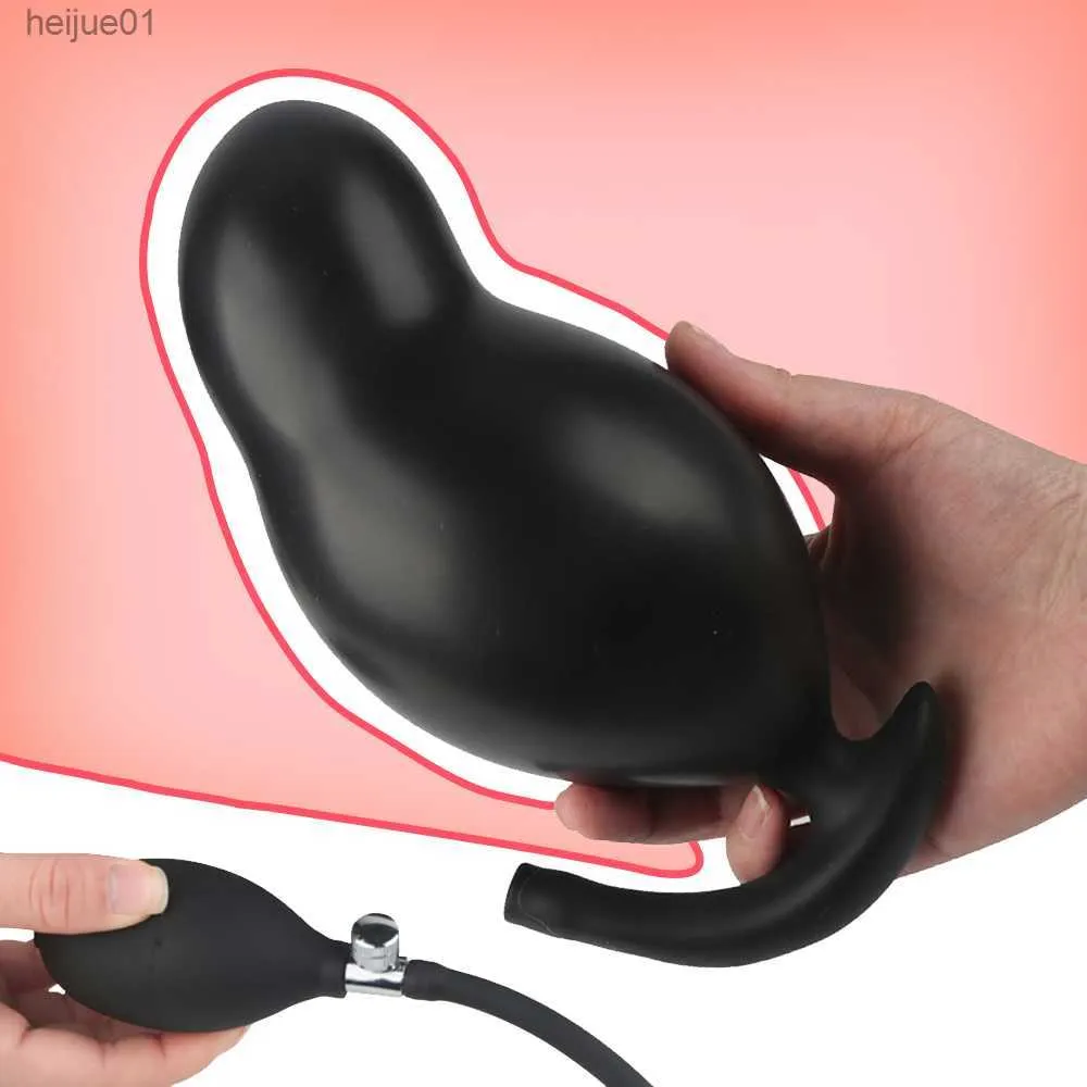 Super Grande Gonfiabile Enorme Anale Butt Plug Grande Dildo Pompa Massaggio Prostatico Ano Dilatatore Espandibile Giocattoli Del Sesso per Le Donne Uomo Gay L230518