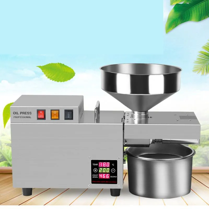 Pressers Commercial Oil Press Machine Stainless Steel Kitchen Appliance 2000W