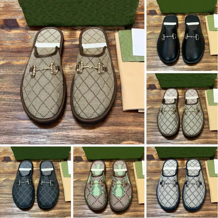 Herrhästbitares toffel muller skor elea tofflor canvas gummisula låga häl mulor flip flops casual slit toffel storlek 39-46