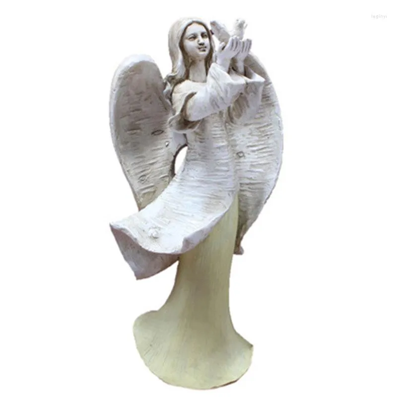 Decorative Figurines Resin Angel Statuette Fairy Statue Outdoor Courtyard Art Garden Decoration Lawn Crafts Home Accessories Bedroom