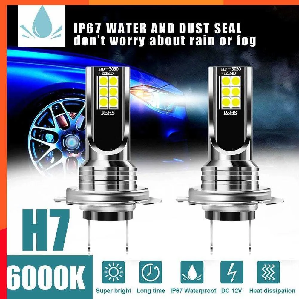 2pcs H1 LED lampadina per fari 6000k 100W lampadine per fari