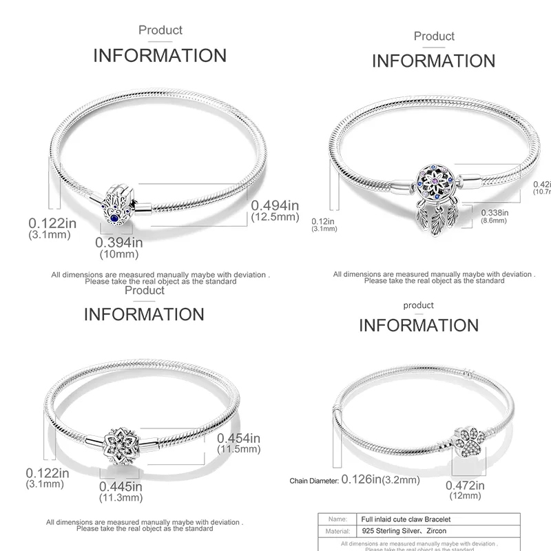 Authentic fit  bracelet charms bead Pendant Diy Multiple Styles Bracelet For Women