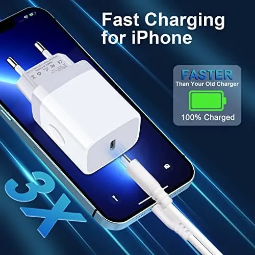 European Travel Plug Adapter For IPhone 14 13 12 11 Pro Max XR XS X 8 7 6,IPad, To Europe Plug