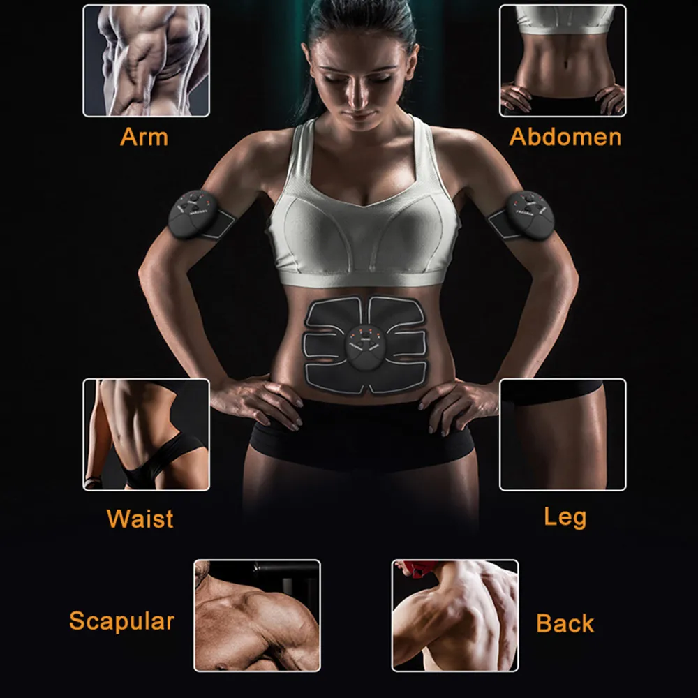 Portable Slim Equipment Muscle Stimulator Abdominal Trainer Fitness Abdominal Training Smart EMS Electric Body Butt Slimming Weight Loss Device Massager 230605 From 7 1 DHgate