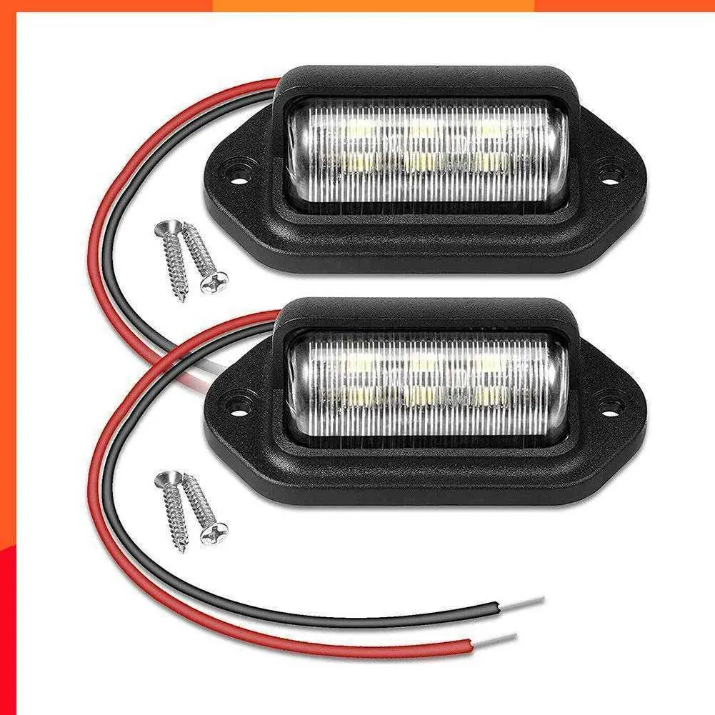 Led Rv License Plate 12V LED Lights For RV Universal License Plate Light: 6 LED Car License ...