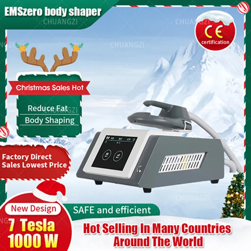 Hot Slant Machine 2023 Mini 1 Handle Multifunktionell ersättning DLS-EMS-LIMHIEMT RF Hemma Fitness Ems Muscle Stimulation Fat Burning Beauty Apparatus Salong