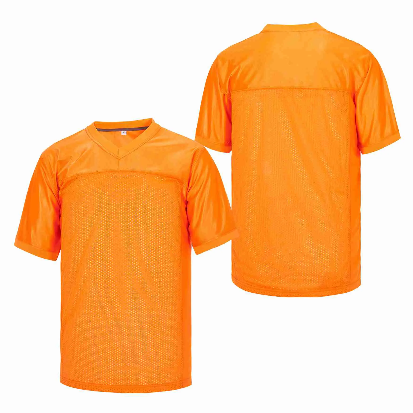 Camisa de futebol autêntica laranja personalizada com nome e número tamanho S-4XL