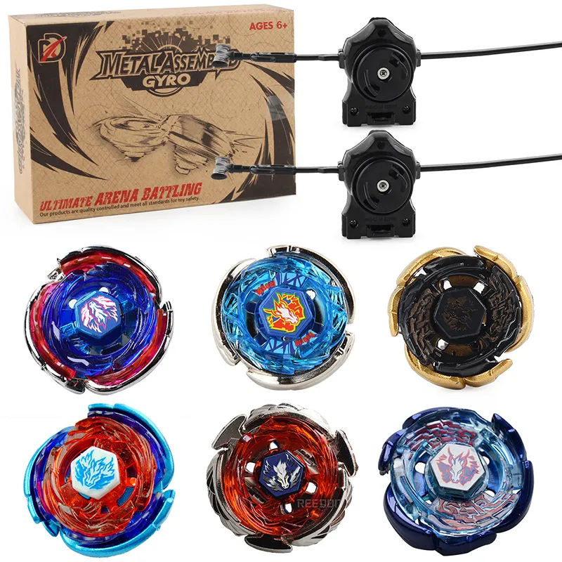 4d Beyblades Fusion Blayblade Bey Set Galaxy Pegasis Dragon Metal Master Fury System 6pcs Жироировок Дети мальчики Подарок игрушки для детей 230605