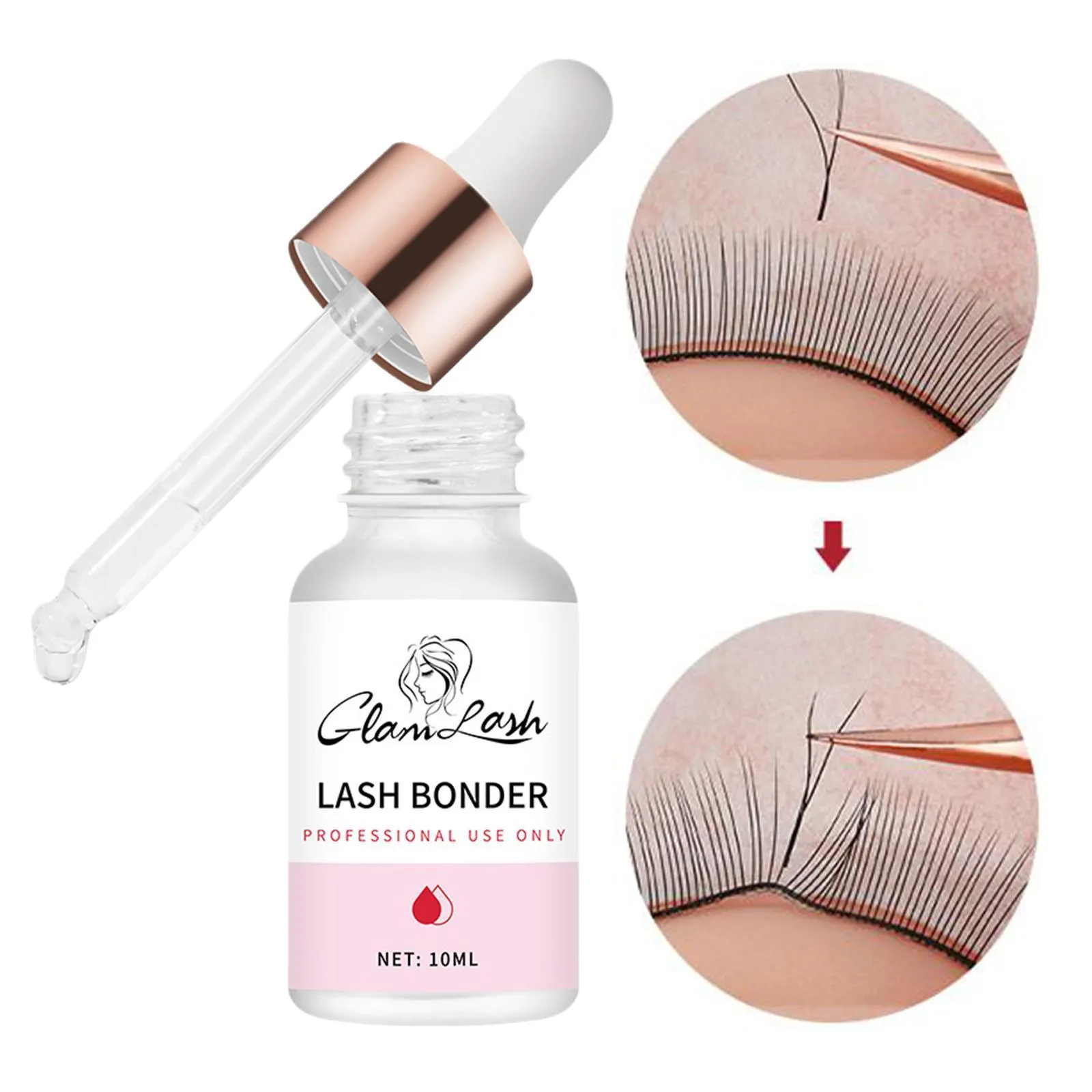 Gereedschap 10 ml LASSES SUPER BONDER VOOR EYELASH EXTRESSENDE BONDER Private Label Repransplantatie wimperlijm snel drogen