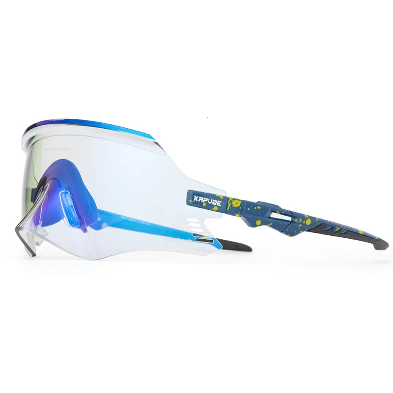 Occhiali da esterno KAPVOE Pochromic Rosso Blu Occhiali da sole da ciclismo Occhiali MTB Sport da donna Occhiali da bicicletta da strada 230605