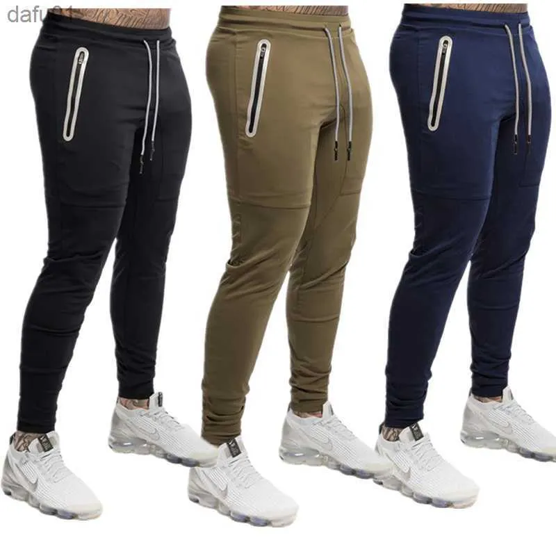 Autumn Winter Pants Men Sweatpant Jogger Casual Sweat Pants Zipper Packets 3XL L230520