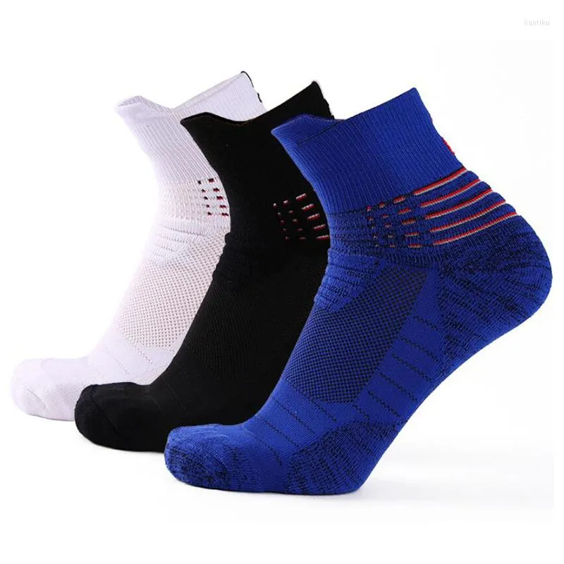 Sports Socks Sport Running Jogging vandring cykling tjock andas non slip basketboll fotboll fotboll calcetines ciclismo hombre