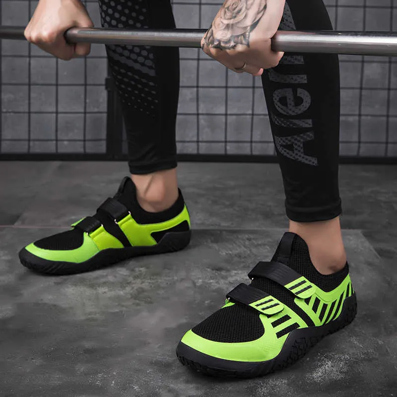 Water Unisex Gym Sports Lightweight Hard Squat Training Hook and Loop Weightlifting Sumo Wrestling Shoes 35-47# P230605