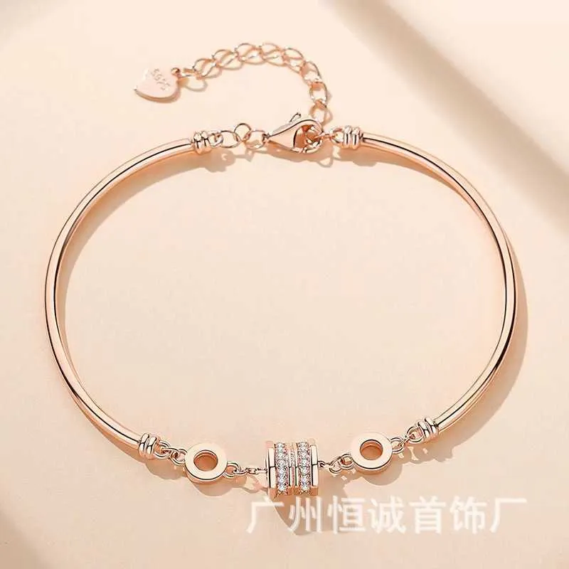 Charm Bracelets Necklaces 999 Man Waist Sterling Silver Female Couple Bracelet Small Design INS High Grade Feeling Friend Handicraft