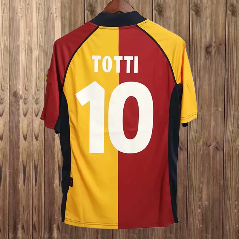 2001-2002 トッティ #10 ローマアウェイ 長袖タグ付